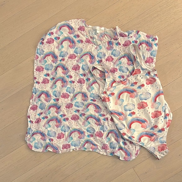 Stella cove white w/ multi color 2pc bathing set main image 0